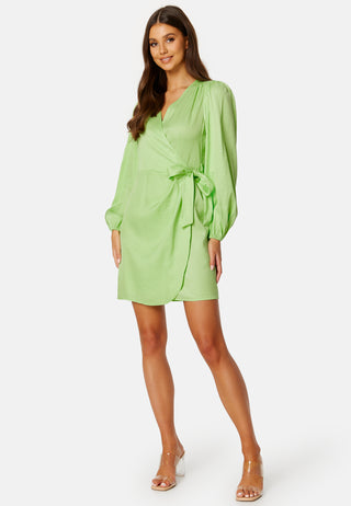 Stine LS Short Wrap Dress
