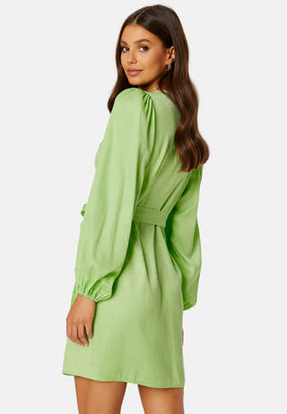 Stine LS Short Wrap Dress