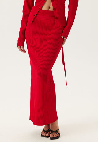 Slfcarly Mw Knit Ankle Skirt