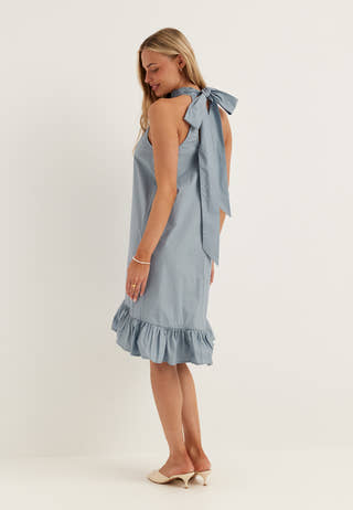 Slfdelia Regular Short Halterneck Dress