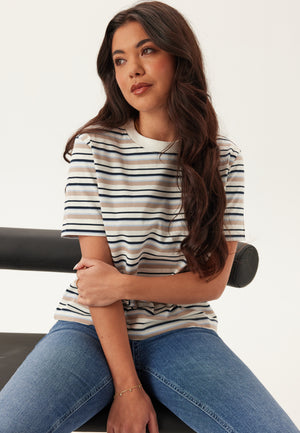 Slfessentail Striped Boxy Tee