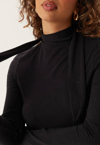 Slflina Lano Ls High Neck Top