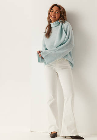 Slflulu Ls Bow Knit