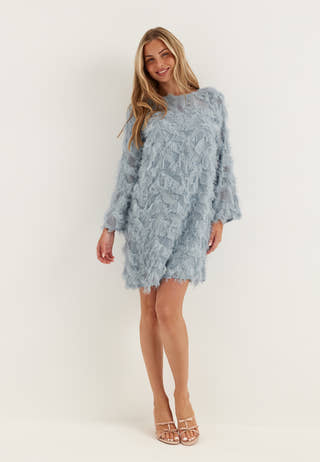 Slfmyline Relaxed Ls Boat Neck Dress