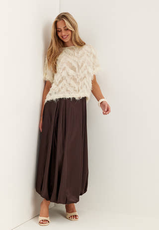 Slfmyline Ss Boat Neck Top