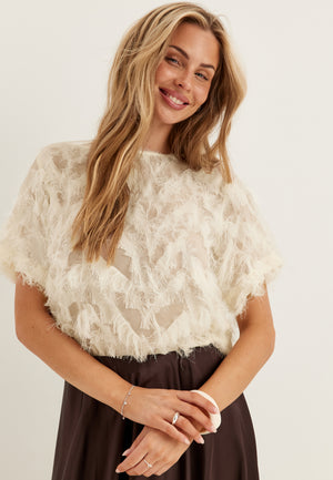 Slfmyline Ss Boat Neck Top