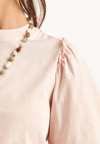 Slfpenelope 2/4 RUFFLE TEE NOOS