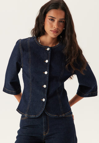 Slfvida-kori 3/4 SHORT DENIM J