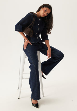 Slfvida-kori 3/4 SHORT DENIM J