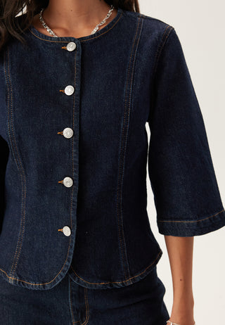 Slfvida-kori 3/4 SHORT DENIM J