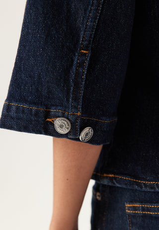 Slfvida-kori 3/4 SHORT DENIM J