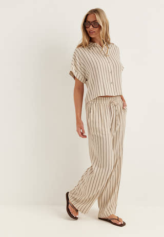 Slfviva-gulia Hw Striped Sun Pant