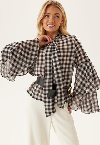 Vmsia Ls Flounce Top