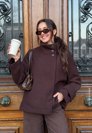 High Neck Short Coat