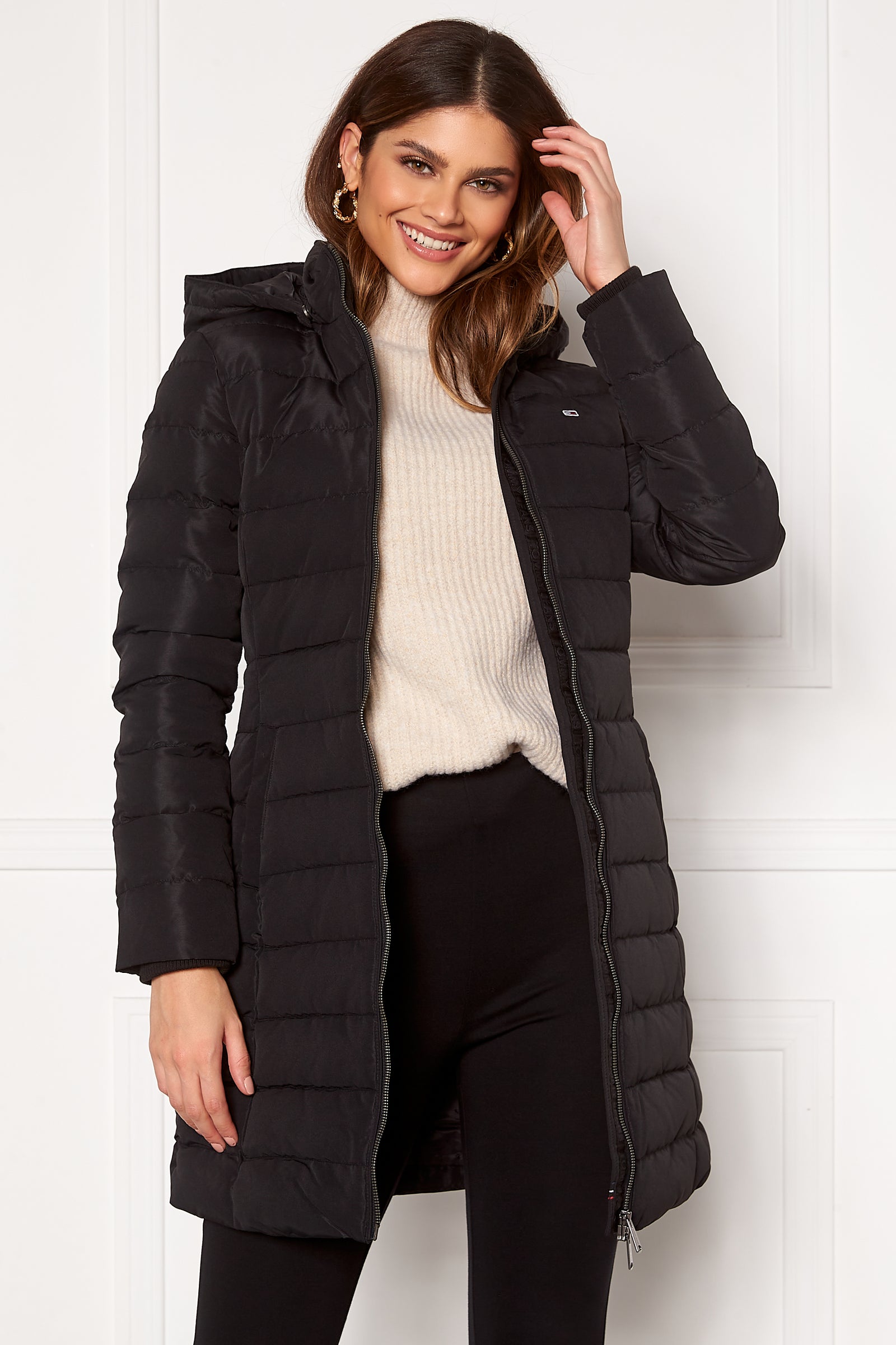 Tommy jeans - Quilted Down Coat - Down jackets - Black