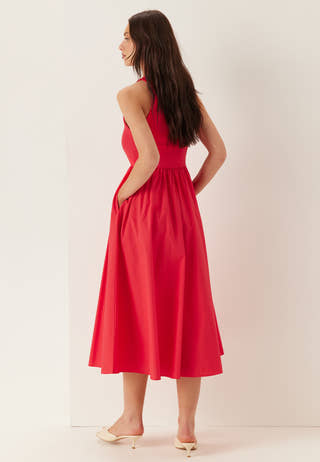 Tjw Rib Poplin Tank Dress Ext