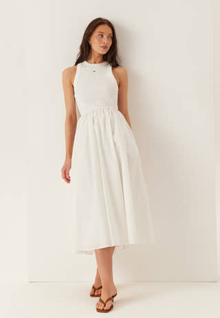 Tjw Rib Poplin Tank Dress Ext