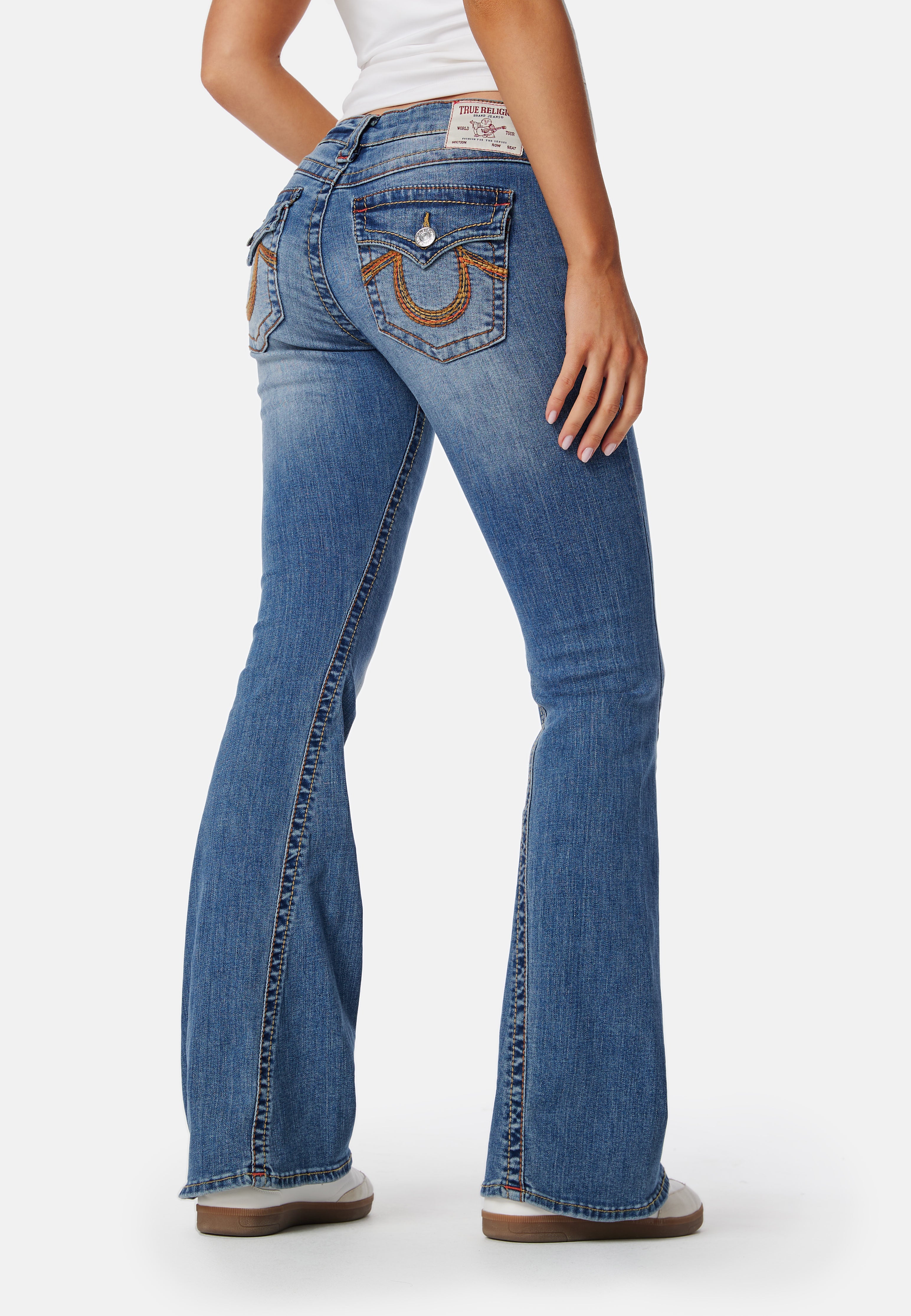 True religion – Rainbow Pkt Joey Lr Flare Big – Bootcut jeans – Blue