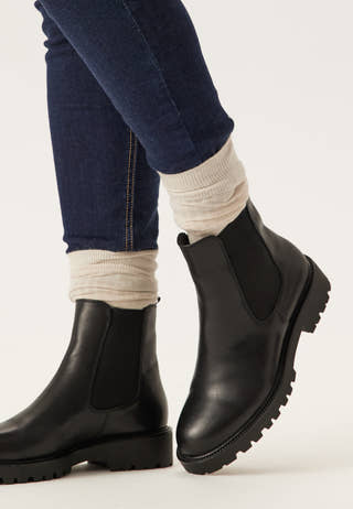 Kenova Chunky Leather Boots