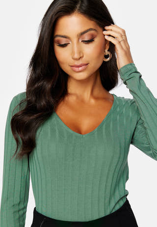 Aggie LS V-Neck Top