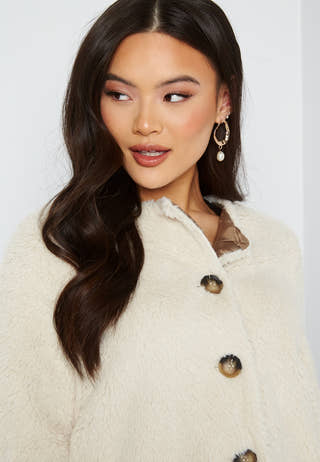 Cozy Amanda short teddy jacket