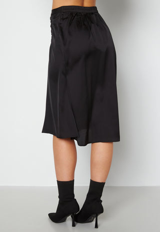 Cristy H/W Rouching Slit Skirt
