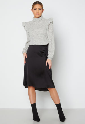 Cristy H/W Rouching Slit Skirt