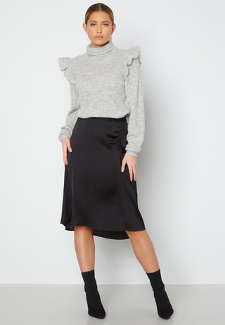 Cristy H/W Rouching Slit Skirt