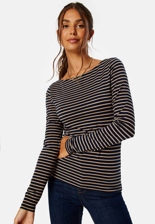 Fiona LS Boatneck Top