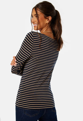 Fiona LS Boatneck Top