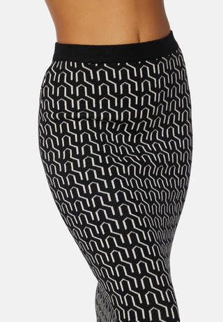 Gold Needle Art 7/8 Pencil Skirt