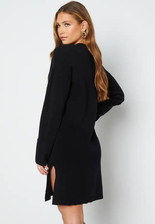 Gold Needle LS Short O-Neck Dress
