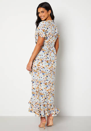 Henna 2/4 Wrap Long Dress