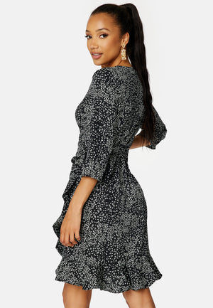 Henna 3/4 Wrap Dress