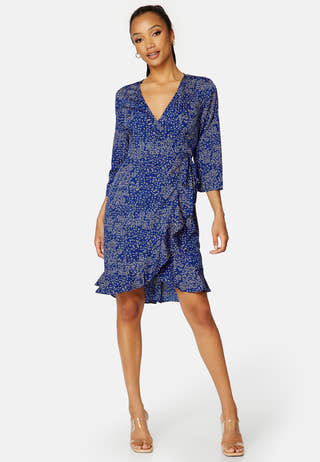 Henna 3/4 Wrap Dress