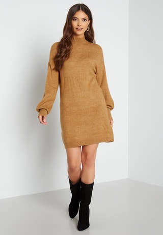 Lefile LS Highneck Dress