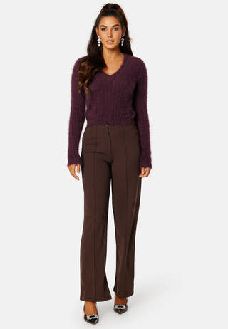 Poilu LS V-Neck Blouse