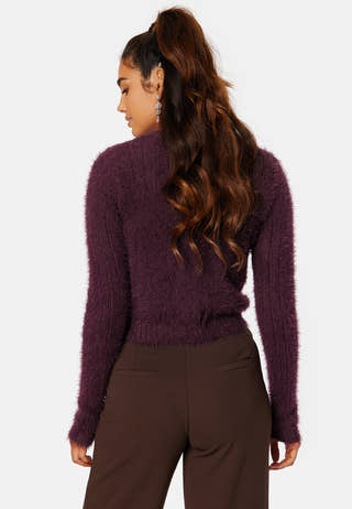 Poilu LS V-Neck Blouse