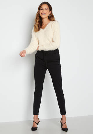 Poilu V-Neck Blouse