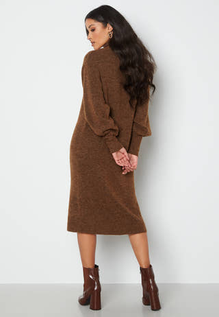 Toka L/S Wrap Neck Dress