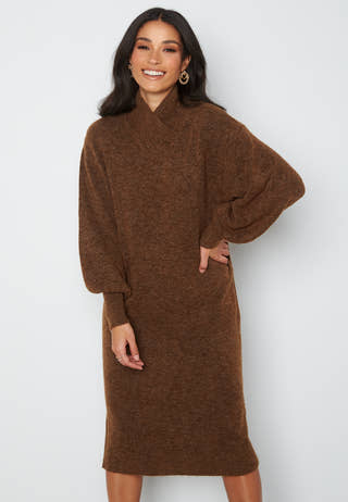 Toka L/S Wrap Neck Dress