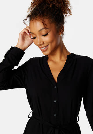 Vica LS Shirt Calf Dress