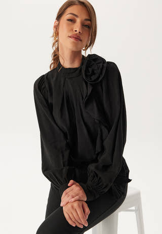 Vmbailey Ls Frill Top Wvn