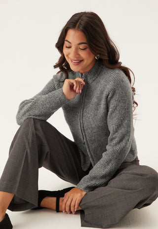 Vmbang Ls High Neck Zip Cardig