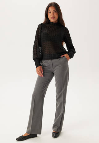 Vmbecca Ls High Neck Lace Top