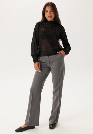 Vmbecca Ls High Neck Lace Top