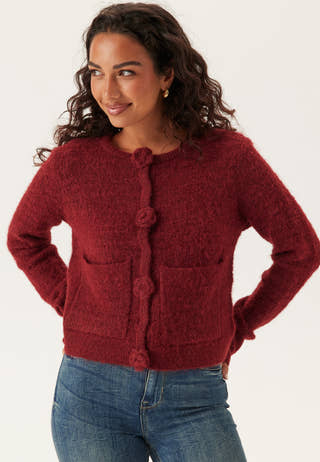 Vmblossom Ls O-neck Cardigan