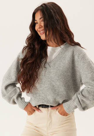 Vmboom Ls V-neck Pullover
