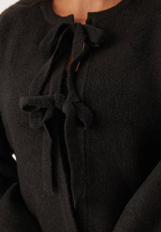 Vmbow Ls O-neck Tie Cardigan