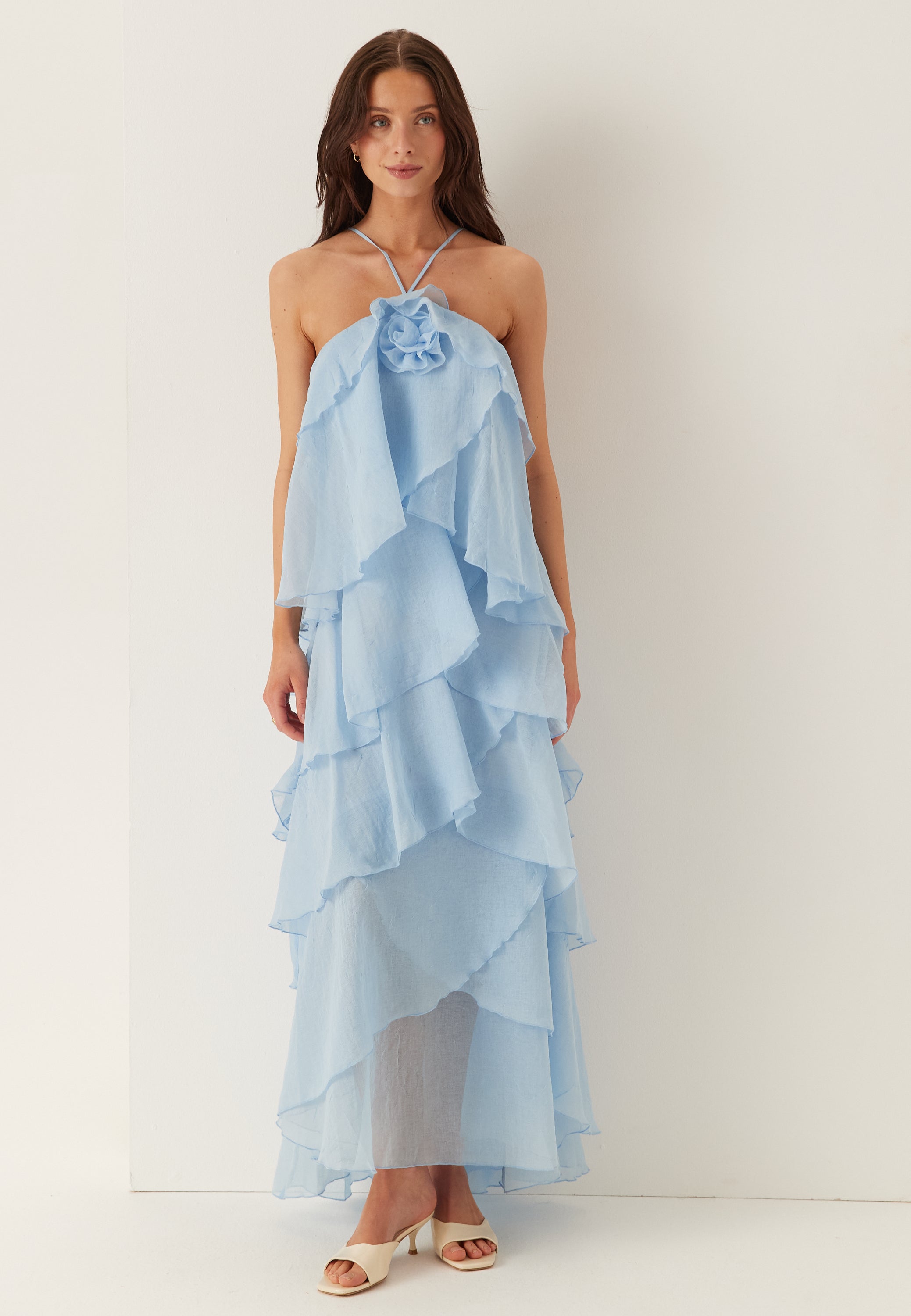 Vmdelilah Sl Halter Ruffle Dress Vmdelilah Sl Halter Ruffle Dress